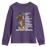Black History Month Brilliant Brave Bold Youth Sweatshirt African American Pride