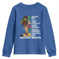 Black History Month Brilliant Brave Bold Youth Sweatshirt African American Pride