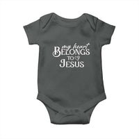 My Heart Belongs To Jesus Baby Onesie Christian Religious God Valentine's Day