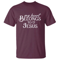 My Heart Belongs To Jesus T Shirt Christian Religious God Valentine's Day