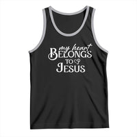 My Heart Belongs To Jesus Tank Top Christian Religious God Valentine's Day