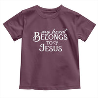My Heart Belongs To Jesus Toddler T Shirt Christian Religious God Valentine's Day