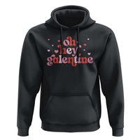 Funny Galentine's Day Hoodie Oh Hey Galentine Retro Heart
