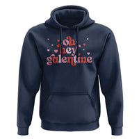 Funny Galentine's Day Hoodie Oh Hey Galentine Retro Heart