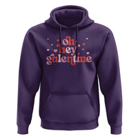 Funny Galentine's Day Hoodie Oh Hey Galentine Retro Heart