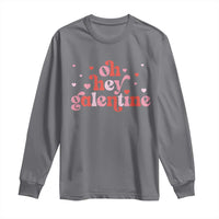 Funny Galentine's Day Long Sleeve Shirt Oh Hey Galentine Retro Heart
