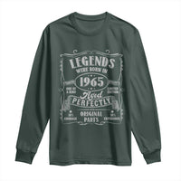 Funny Birthday Legends Were Born In 1965 Long Sleeve Shirt Vintage BDay Father's Day