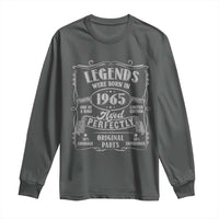 Funny Birthday Legends Were Born In 1965 Long Sleeve Shirt Vintage BDay Father's Day