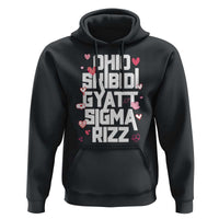 Funny Skibidi Rizz Gyatt Ohio Sigma Valentine's Day Hoodie