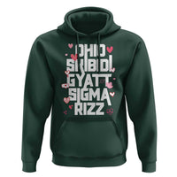 Funny Skibidi Rizz Gyatt Ohio Sigma Valentine's Day Hoodie
