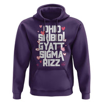 Funny Skibidi Rizz Gyatt Ohio Sigma Valentine's Day Hoodie