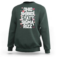 Funny Skibidi Rizz Gyatt Ohio Sigma Valentine's Day Sweatshirt