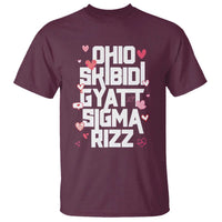 Funny Skibidi Rizz Gyatt Ohio Sigma Valentine's Day T Shirt