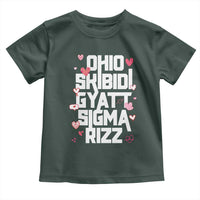 Funny Skibidi Rizz Gyatt Ohio Sigma Valentine's Day Toddler T Shirt