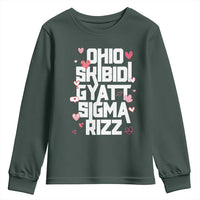 Funny Skibidi Rizz Gyatt Ohio Sigma Valentine's Day Youth Sweatshirt