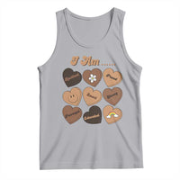 African American Proud Black History Month Tank Top Melanin Hearts