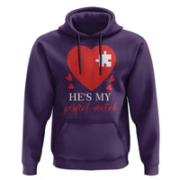 Funny He's My Perfect Match Valentine's Day Couple Matching Hoodie