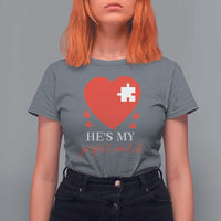 Funny He's My Perfect Match Valentine's Day Couple Matching T Shirt For Women