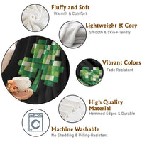 Funny St Patricks Day Shamrock Building Blocks Bricks Throw Blanket