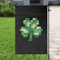 Funny St Patricks Day Shamrock Building Blocks Bricks Garden Flag