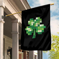 Funny St Patricks Day Shamrock Building Blocks Bricks Garden Flag