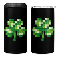 Funny St Patricks Day Shamrock Building Blocks Bricks 4 in 1 Can Cooler Tumbler