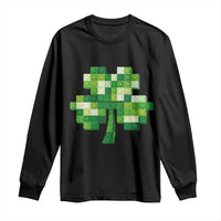 Funny St Patricks Day Shamrock Building Blocks Bricks Long Sleeve Shirt