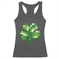Funny St Patricks Day Shamrock Building Blocks Bricks Racerback Tank Top
