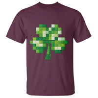 Funny St Patricks Day Shamrock Building Blocks Bricks T Shirt