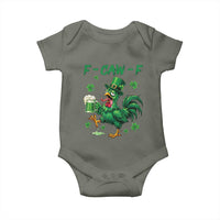 Funny F Caw F Chicken St Patricks Day Baby Onesie Irish Beer Drinking Shamrock Print