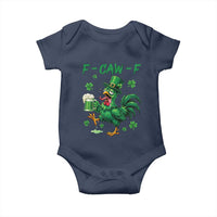 Funny F Caw F Chicken St Patricks Day Baby Onesie Irish Beer Drinking Shamrock Print