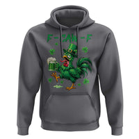 Funny F Caw F Chicken St Patricks Day Hoodie Irish Beer Drinking Shamrock Print