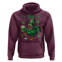 Funny F Caw F Chicken St Patricks Day Hoodie Irish Beer Drinking Shamrock Print