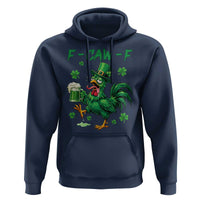 Funny F Caw F Chicken St Patricks Day Hoodie Irish Beer Drinking Shamrock Print