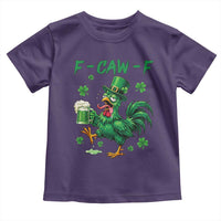 Funny F Caw F Chicken St Patricks Day Toddler T Shirt Irish Beer Drinking Shamrock Print