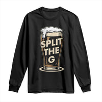 Funny Irish Beer Slit The G Long Sleeve Shirt Stout Beer Drinking Lover