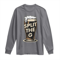 Funny Irish Beer Slit The G Long Sleeve Shirt Stout Beer Drinking Lover