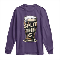 Funny Irish Beer Slit The G Long Sleeve Shirt Stout Beer Drinking Lover