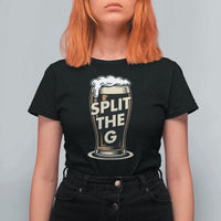 Funny Irish Beer Slit The G T Shirt For Women Stout Beer Drinking Lover