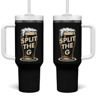 Funny Irish Beer Slit The G Tumbler With Handle Stout Beer Drinking Lover