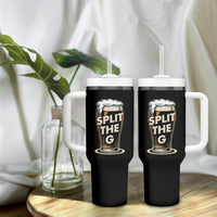 Funny Irish Beer Slit The G Tumbler With Handle Stout Beer Drinking Lover