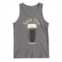 Funny Irish Beer Split The G Tank Top St Patricks Day Stout Beer Drinking Day