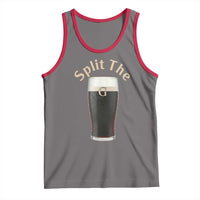 Funny Irish Beer Split The G Tank Top St Patricks Day Stout Beer Drinking Day