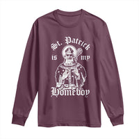 Saint Patrick Is My Homeboy Long Sleeve Shirt Funny St Patricks Day