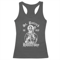 Saint Patrick Is My Homeboy Racerback Tank Top Funny St Patricks Day
