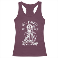 Saint Patrick Is My Homeboy Racerback Tank Top Funny St Patricks Day