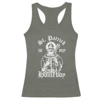 Saint Patrick Is My Homeboy Racerback Tank Top Funny St Patricks Day