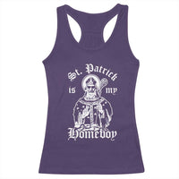 Saint Patrick Is My Homeboy Racerback Tank Top Funny St Patricks Day