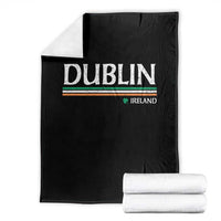 Dublin Ireland Throw Blanket Ireland Flag Souvenirs St Patricks Day Shamrock