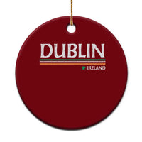 Dublin Ireland Ceramic Ornament Ireland Flag Souvenirs St Patricks Day Shamrock
